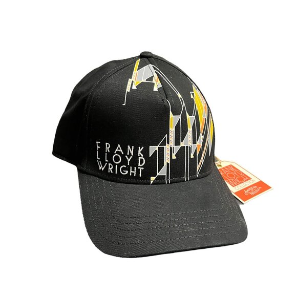 Frank Lloyd Wright Black‎ Adjustable Baseball Cap Hat American Needle NEW - Picture 1 of 14